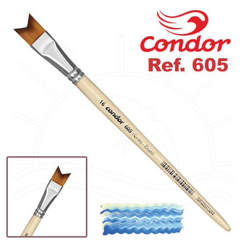 Pincel Condor 605 - Chato Bifurcado