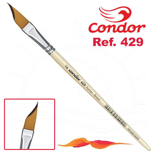 Pincel Condor Konex 429 - Chato Chanfrado