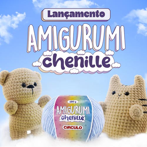 Fio Amigurumi Chenille Círculo 100g - PRÉ-VENDA