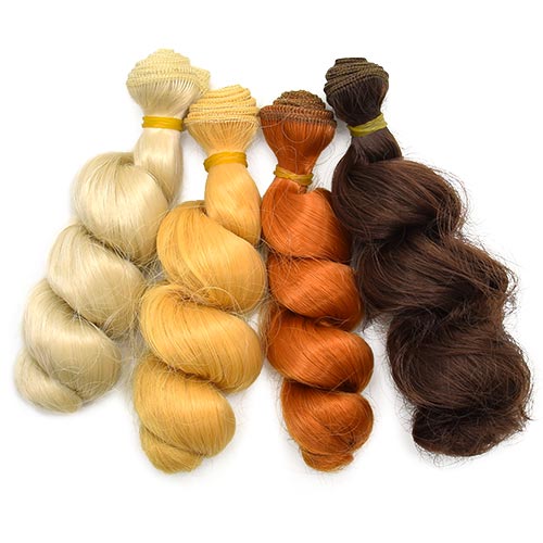 Cabelo para Boneca Ondulado Círculo