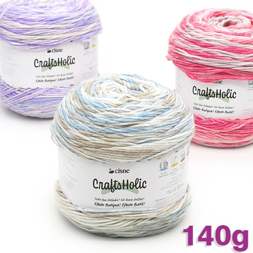 Fio Cisne CraftsHolic 140g - Efeito Batik