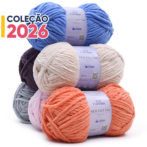 Fio Cisne New Fast Fini 100g - Efeito Chenille