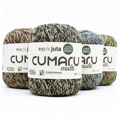 Fio de Juta Cumaru Multi 200g - 192 Metros