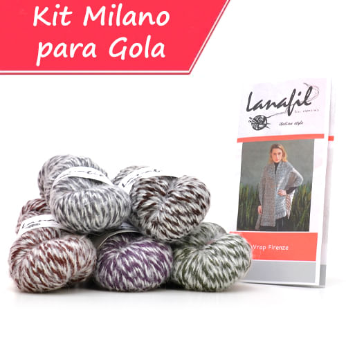 Kit de Tricô Wrap Firenze 100G - Lanafil