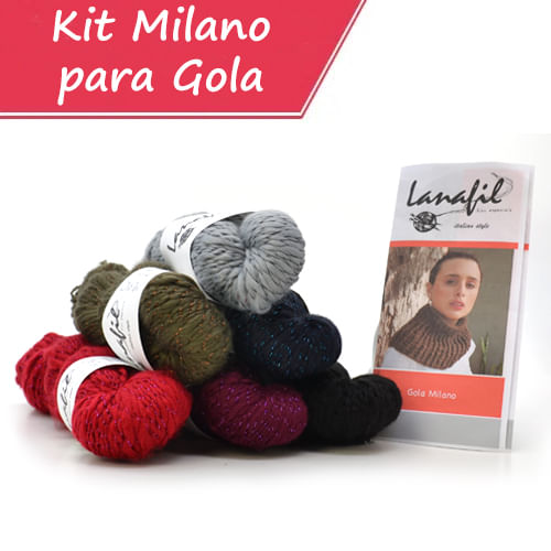 Kit de Crochê Gola Milano 100G - Lanafil