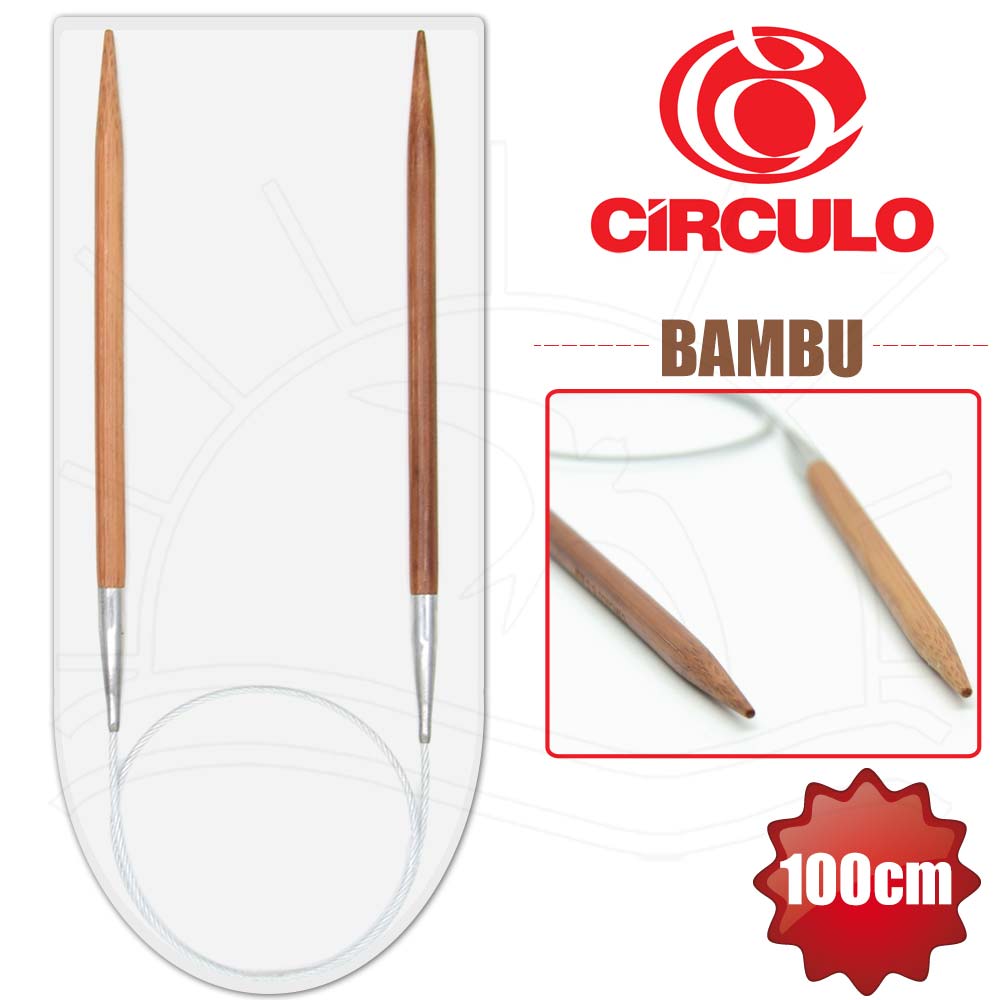 Agulha Circular de Bambu Círculo - 100cm