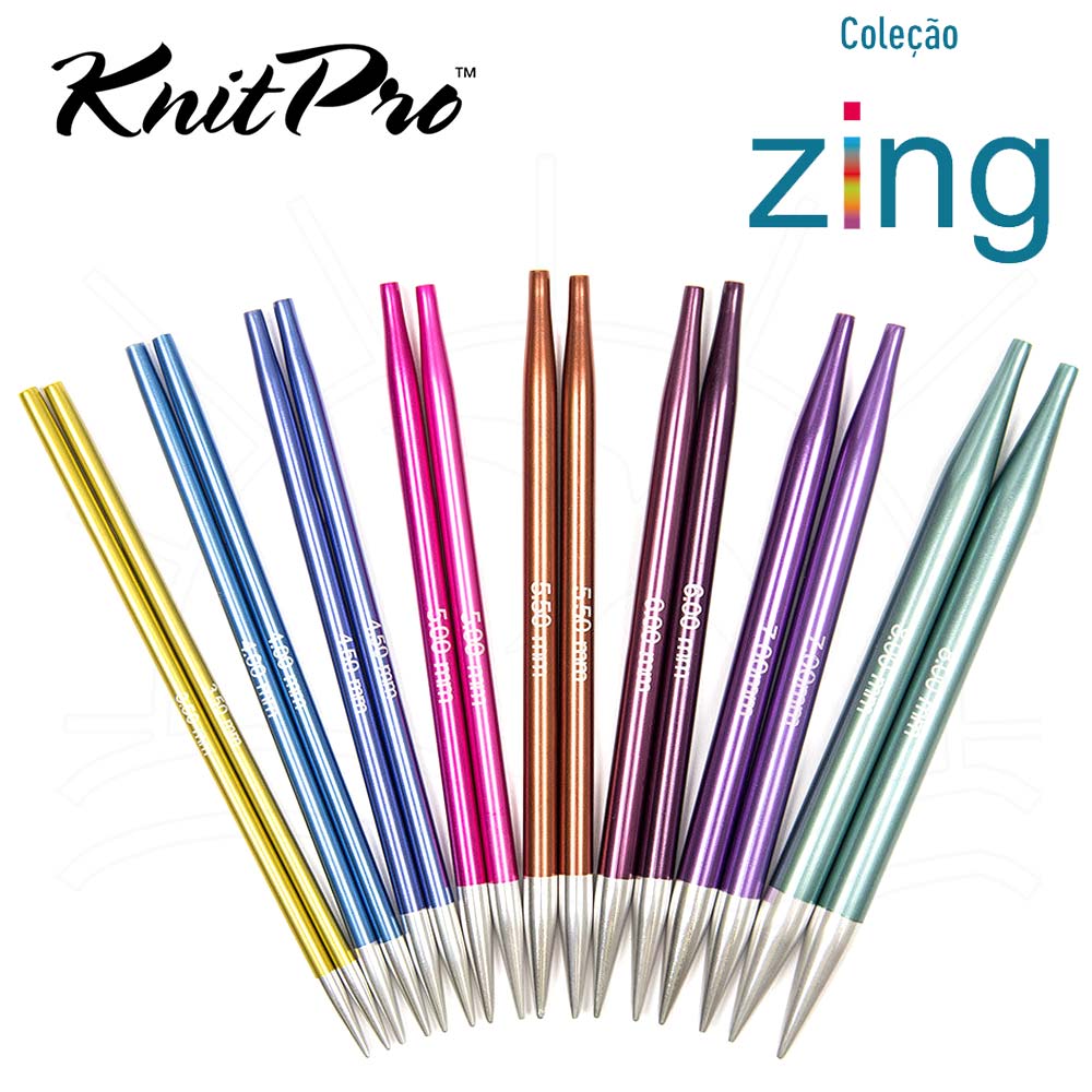 Agulha Circular Intercambiável Zing - KnitPro