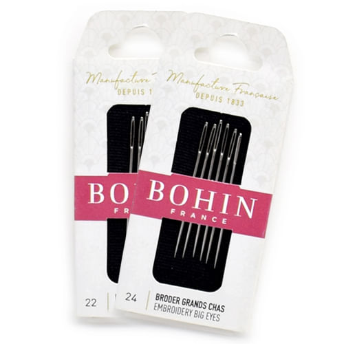 Agulha para Bordar Tapestry Olho Grande com Ponta Bohin - 6 Unidades