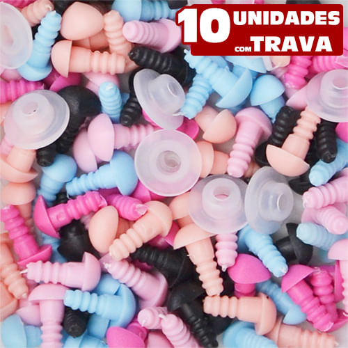 Focinho para Amigurumi Nº 1 - 10 Unidades com Trava