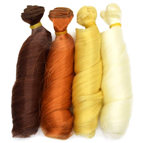 Cabelo para Boneca Enrolado Círculo