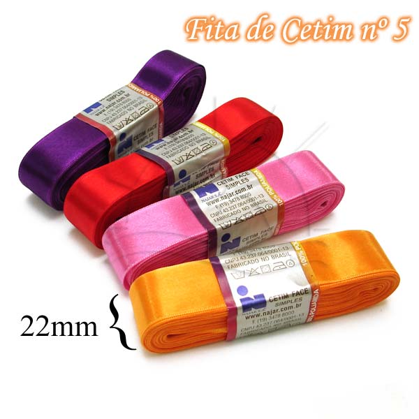 Fita de Cetim nº05 c/ 10 metros - Najar