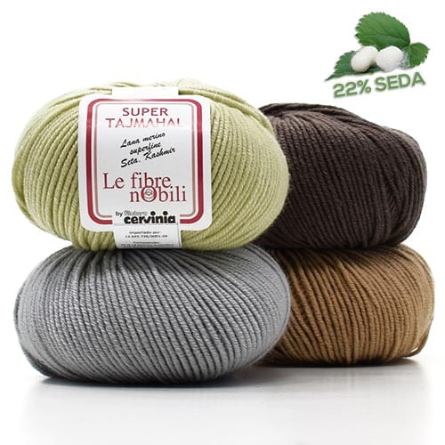 Fio Super Tajmahal 50g - Lã Merino, Seda e Cashmere