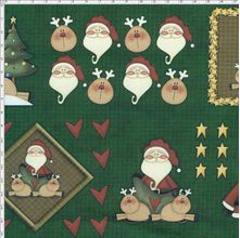 Tecido Estampado para Patchwork - Painel Papai Noel DN001 (0,50x1,40)