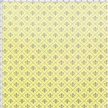 Tecido Estampado para Patchwork - Flor de Lis Muida Fd Amarelo - 03 (0,50x1,40)