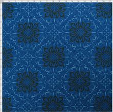 Tecido Estampado para Patchwork - Azulejo Bicolor Azul T04604 (0,50x1,40)