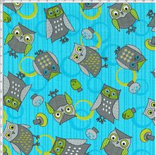 Tecido Estampado para Patchwork - DB086 Mini Owls Toss Cor 02 (0,50x1,40)