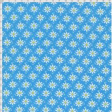 Tecido Estampado para Patchwork - Margaridas Azul 01 (0,50x1,40)
