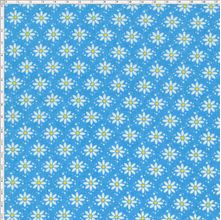 Tecido Estampado para Patchwork - Margaridas Azul 01 (0,50x1,40)