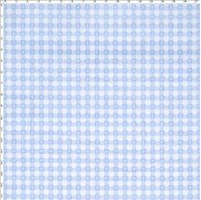 Tecido Estampado para Patchwork - Xadrez Azul Cor 01 (0,50x1,40)