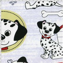 Tecido Estampado Para Patchwork - Dálmatas 325252 Cor 1505 (0,50X1,40)