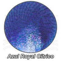 Meia de Seda Bouclê Mescla para Artesanato Azul royal cítrico