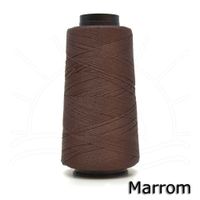 Linha Rayontex Grossa 500m Marrom