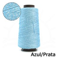 Linha Rayontex Luxo Grossa 500m Azul/prata