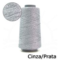 Linha Rayontex Luxo Grossa 500m Cinza/prata