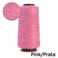 Linha Rayontex Luxo Grossa 500m Pink/prata