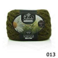 Lã Corriedale Bulky Tingimento Natural 100g 013 - verde carqueja escuro