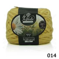 Lã Corriedale Bulky Tingimento Natural 100g 014 - amarelo carqueja