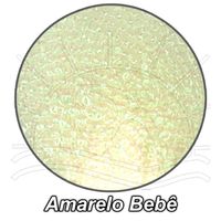 Meia de Seda Bouclê para Artesanato Amarelo bebê