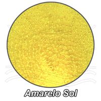 Meia de Seda Bouclê para Artesanato Amarelo sol