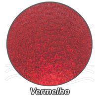 Meia de Seda Bouclê para Artesanato Vermelho