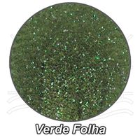 Meia de Seda Brilho Prata para Artesanato Verde folha