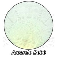 Meia de Seda Lisa para Artesanato Amarelo bebê