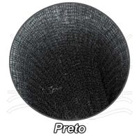 Meia de Seda Lisa para Artesanato Preto
