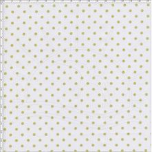 Tecido Estampado para Patchwork - Poá Dourado Fundo Cru Cor 04 (0,50x1,40)