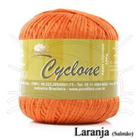 Linha Cyclone Purafibra 100g - 100% Viscose 014 - laranja