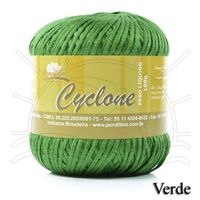 Linha Cyclone Purafibra 100g - 100% Viscose 021 - verde mata