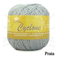 Linha Cyclone Purafibra 100g - 100% Viscose 060 - prata