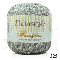 Linha Diversi 100g 325 - cinza/branco