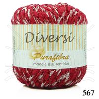 Linha Diversi 100g 567 - rosa/vermelho