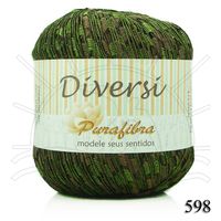 Linha Diversi 100g 598 - castor/verde