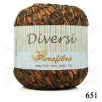 Linha Diversi 100g 651 - castor/laranja