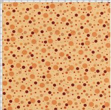 Tecido Estampado para Patchwork - Digital Bolas Laranja Casa Passarinhos (0,50x1,40)