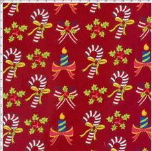 Tecido Estampado para Patchwork - 18298 Pirulitos de Natal Cor 02 (0,50x1,40)