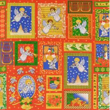 Tecido Estampado para Patchwork - 18301 Natal Anjo Musical Cor 02 (0,60x1,40)