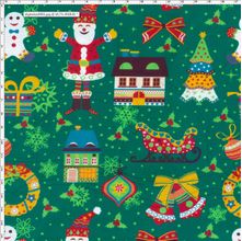 Tecido Estampado para Patchwork - 18424 Natal Kids Cor 01 (0,50x1,40)