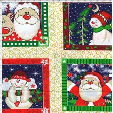 Tecido Estampado para Patchwork - 20846 Nicolau Cor 01 Branco (0,50x1,40)